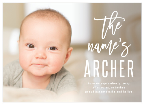 Inform friends and family of your new bundle of joy with our New Arrival Birth Announcements.