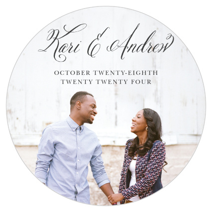 Our gorgeous Timeless Script Coaster is the perfect gift- both for your venue's tables and for your guests to take home after your big day.