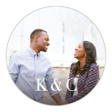 Seal every pocket, belly band, and outgoing envelope with our simple Classic Sophistication Wedding Stickers!