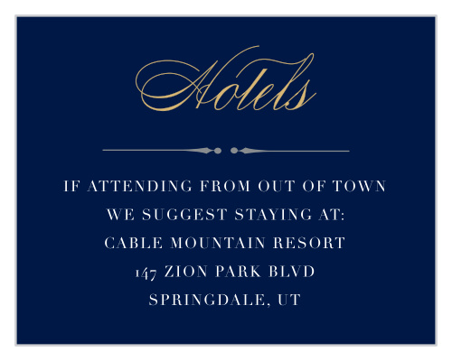 Perfect Type Bat Mitzvah Lodging Cards