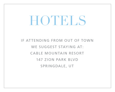 Recommend only the best local hotels to your guests with our stunning Bold Mitzvah Bar Mitzvah Lodging Cards.