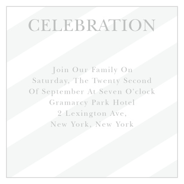 Our Frankly Framed Bar Mitzvah Reception Cards utilize the same gorgeous design and color scheme as several other cards in the Frankly Framed mitzvah suite.