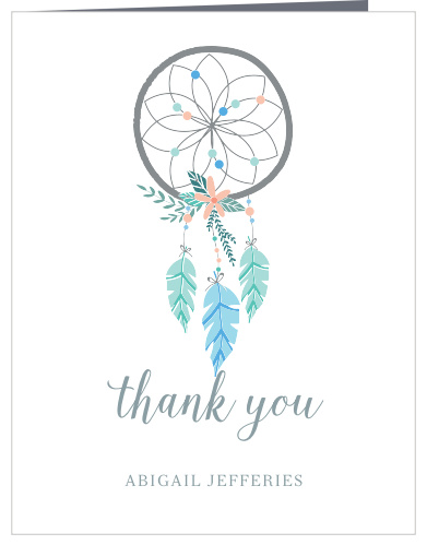 Dream Catcher Baby Shower Thank You Cards