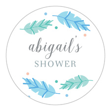 Our Dream Catcher Baby Shower Stickers feature a gorgeously designed dream catcher.