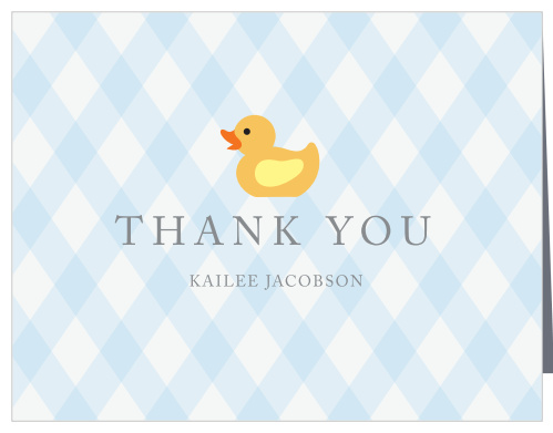 Warm your guests souls with our darling Little Duckie Baby Shower Thank You Cards!