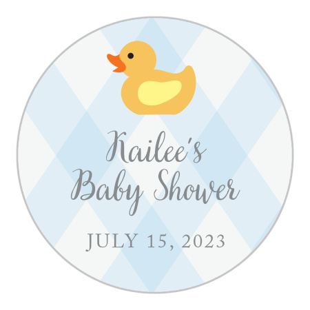 Little Duckie Baby Shower Stickers