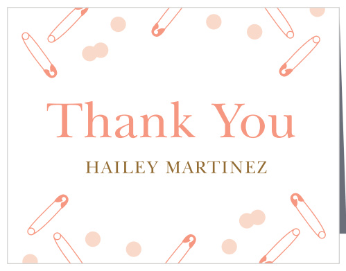 Minimalist Confetti Baby Shower Thank You Cards