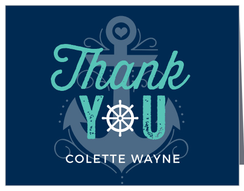 Nautical Baby Baby Shower Thank You Cards