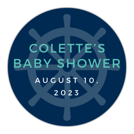 Nautical Baby Baby Shower Stickers