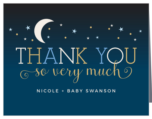 Twinkle Little Star Baby Shower Thank You Cards