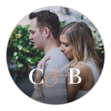 Seal envelopes or gift family and friends with a memento of your big day with our Fading Photo Wedding Stickers.