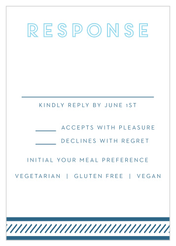 Our Retro Columns Bar Mitzvah Response Cards give you the opportunity to tally up all of your guests, as well as their individualized needs.