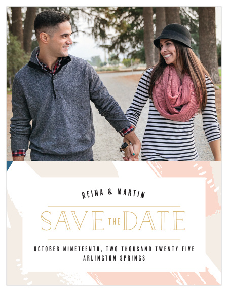 Our Perennial Painterly Save-the-Date Magnets ensure that your loved ones mark their calendars well in advance of your special day.