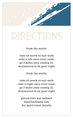Our Perennial Painterly Direction Cards utilize the same gorgeous design and color scheme as several other cards in the Perennial Painterly wedding suite.