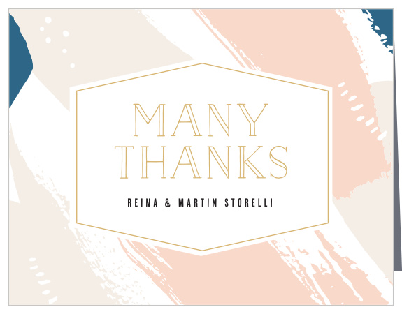 Our Perennial Painterly Wedding Thank You Cards utilize the same gorgeous design and color scheme as several other cards in the Perennial Painterly wedding suite.