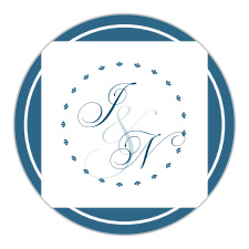 The Lace Doily logo square is the perfect finishing touch for this or any wedding invitation set.