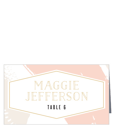 Our Perennial Painterly Place Cards utilize the same gorgeous design and color scheme as several other cards in the Perennial Painterly wedding suite.