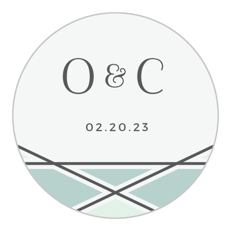 Simple Lines Wedding Stickers