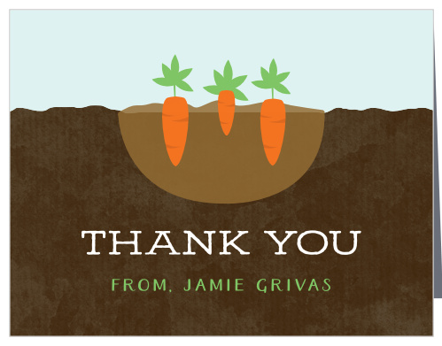 Growing Garden Baby Shower Thank You Cards