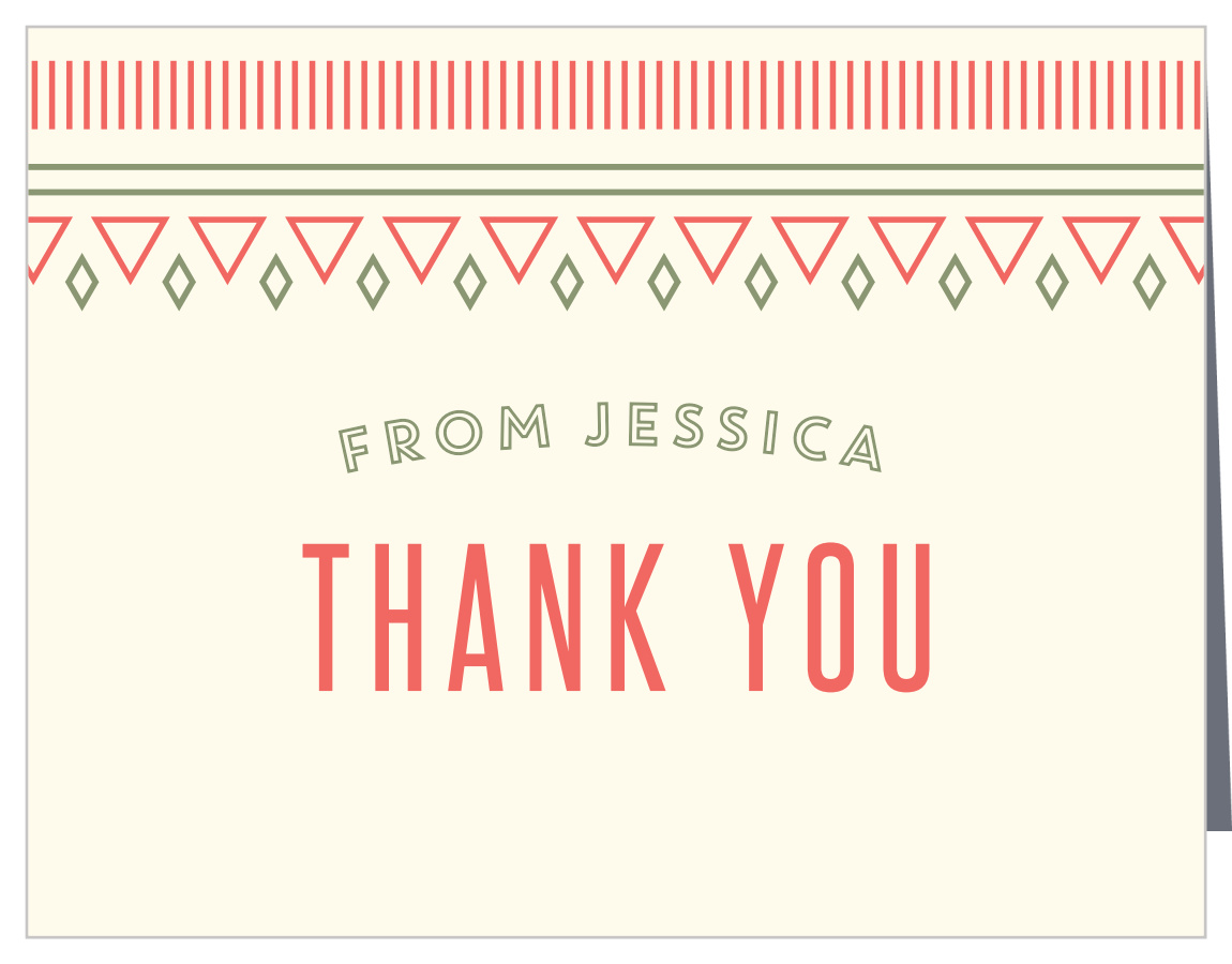 Desert Cactus Baby Shower Thank You Cards
