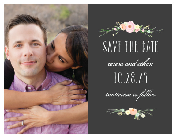 Give your friends and family plenty of time to mark their calendars with our Shaded Garden Save-the-Date Magnets.