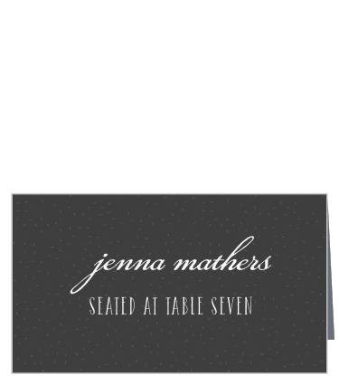 With your guests' names written in elegant cursive above the table number in classic print, our Shaded Garden Place Cards make sure everyone can find their seat. 