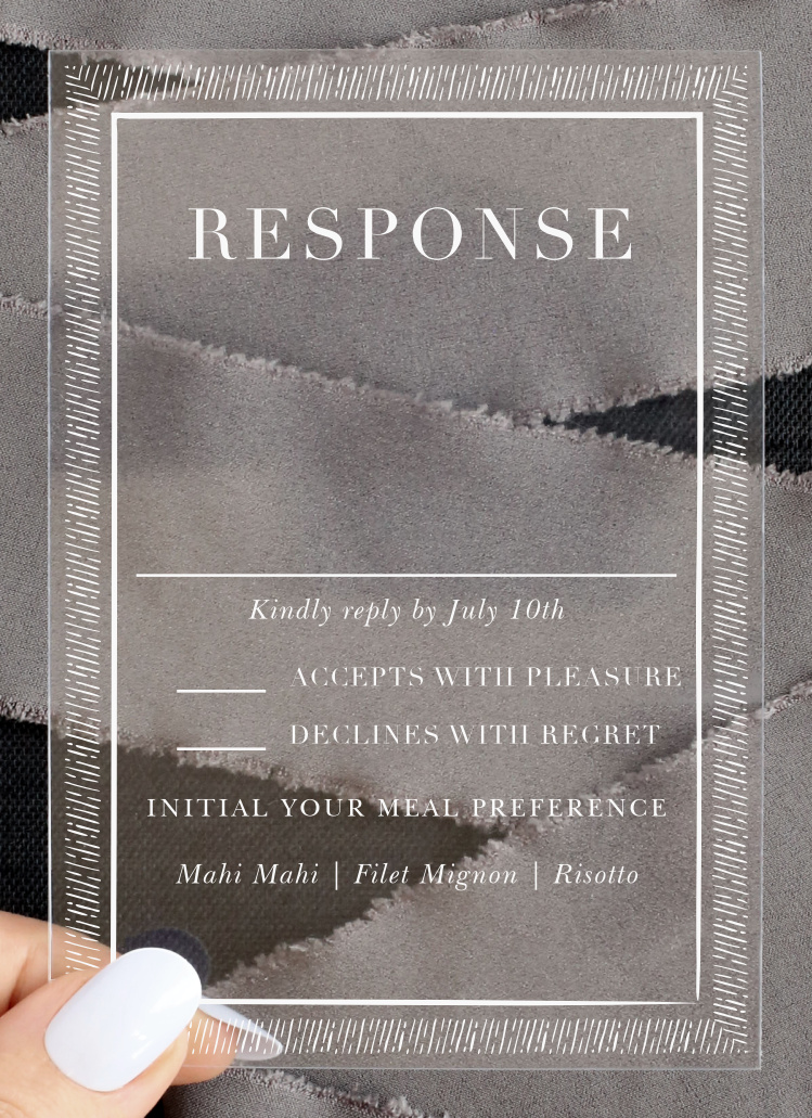 Handdrawn Frame Clear Response Cards