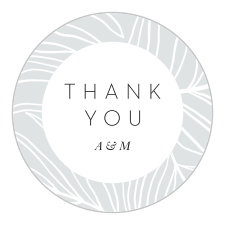 Seal every pocket, belly band, and envelope with our modern Bordered Fun Wedding Stickers!