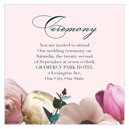 Our Southern Romance Ceremony Cards are a perfect choice for your perfect day.