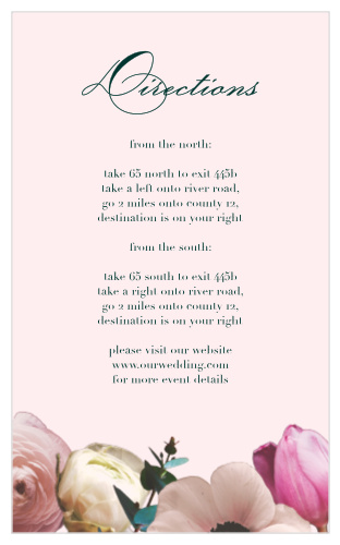 Our Southern Romance Direction Cards are a perfect choice for your perfect day.