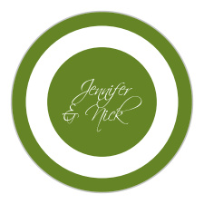 The Initials Square logo square is the perfect finishing touch for this or any wedding invitation set.