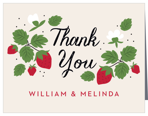 Our Strawberry Patch Baby Shower Thank You Cards are the perfect choice for letting your loved ones know that you appreciate them.