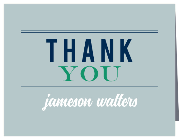 Our Sports Headliner Adult Birthday Thank You Cards are simple yet entertaining.