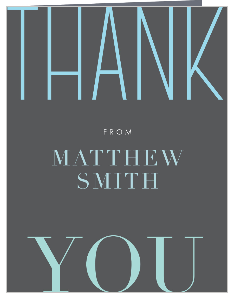 Modern Soiree Adult Birthday Thank You Cards
