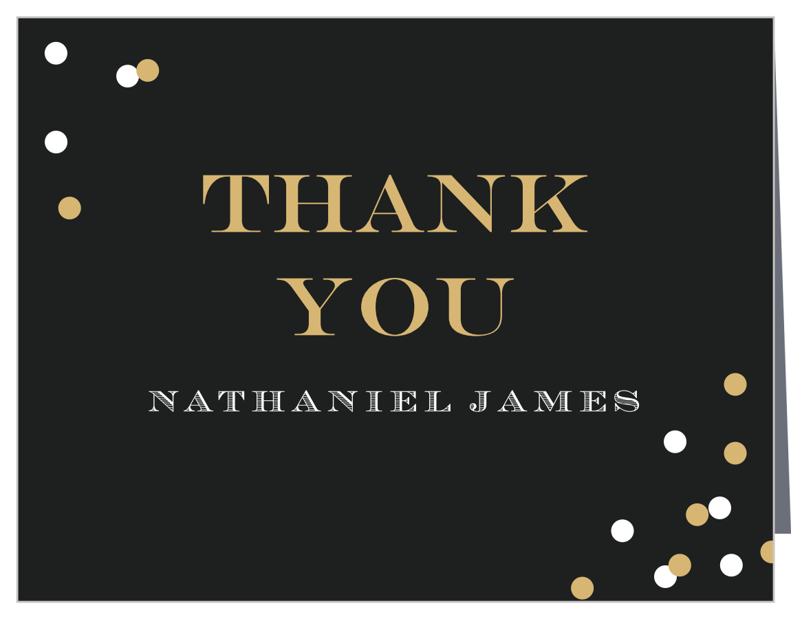 Festive Type Adult Birthday Thank You Cards