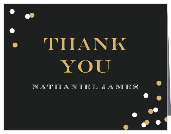 Our Festive Type Adult Birthday Thank You Cards are classy, elegant, and are able to show your appreciation in style.