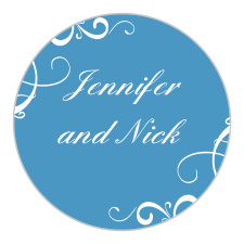 Tendrils bloom from the corners of the Simple Swirls Stickers.