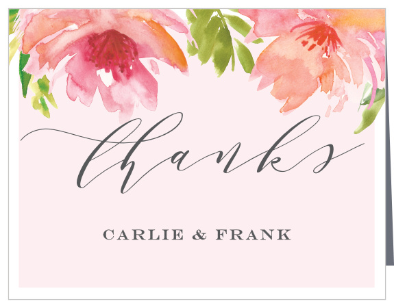 Turn your appreciation into something wonderfully tangible with our Botanical Gardens Wedding Thank You Cards.