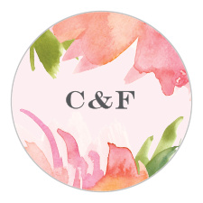 Use our gorgeous Botanical Gardens Wedding Stickers to seal envelopes, decorate stationery, and as little mementos of your big day. With a design as simple as it is stunning, featuring your initials in an elegant print between blooming flowers, these stickers will look incredible on absolutely everything.