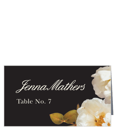 Treat your friends and family to unforgettable experience with our Romantic Flowers Place Cards.