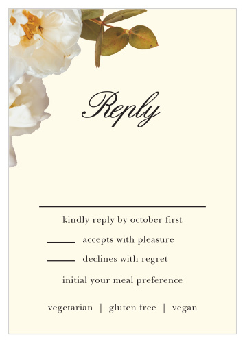 Romantic Flowers Wedding Invitations by Basic Invite