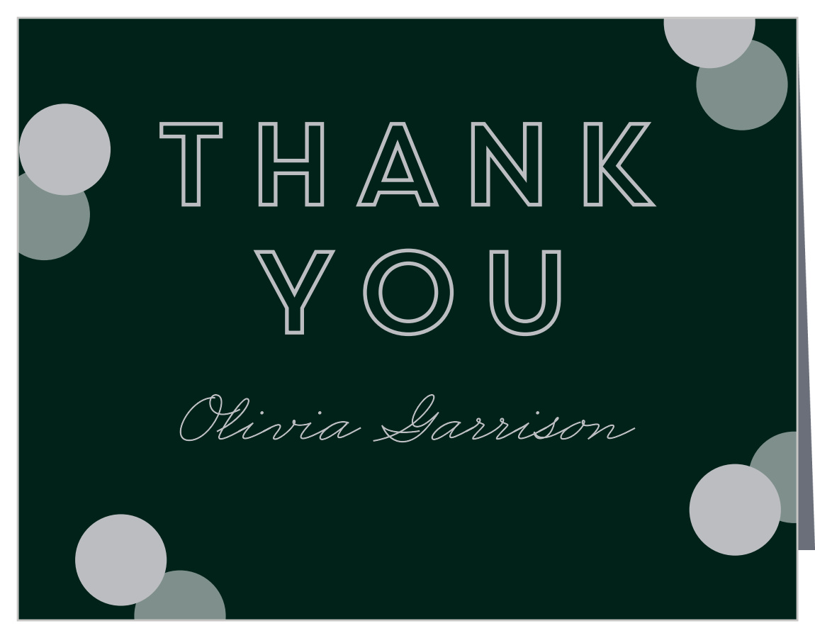 Classic Confetti Adult Birthday Thank You Cards