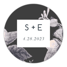 Our Stormy Florals Wedding Stickers are as trendy as they are vintage!