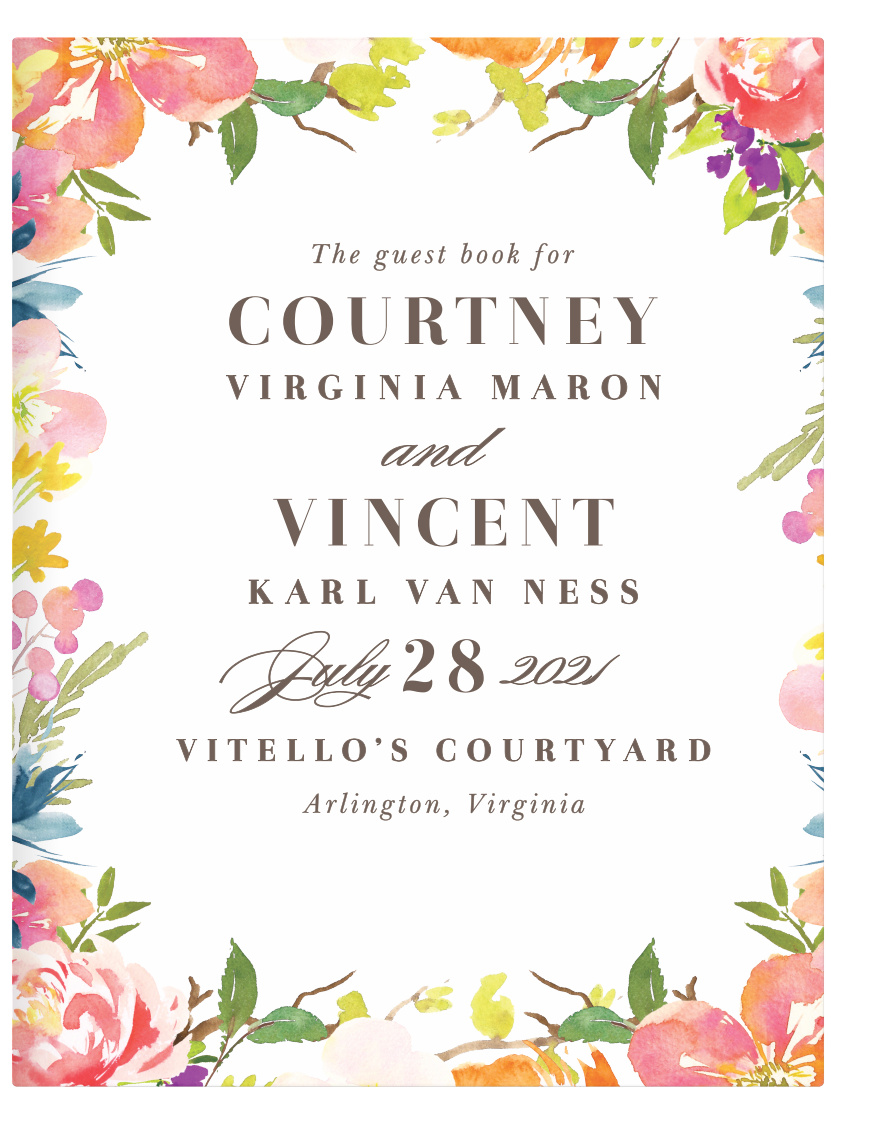 Your loved ones will adore signing their names and leaving well wishes for you on your special day!