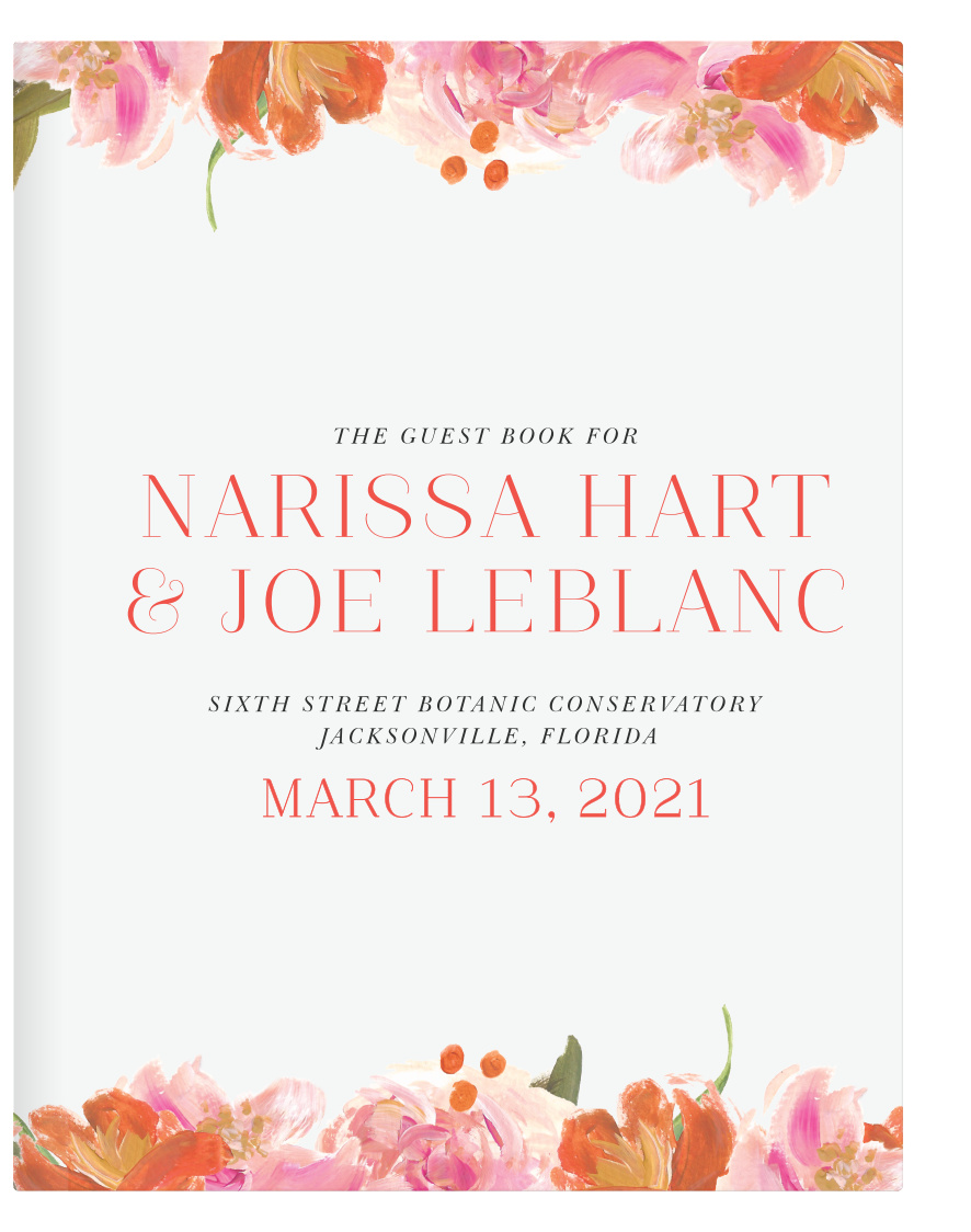 Catalog every single moment and every single guest of your wedding day with our unforgettable Colorful Oil Paint Guest Book.