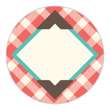 The Timeless Plaid Scrapbook logo square is the perfect finishing touch for this or any wedding invitation set.