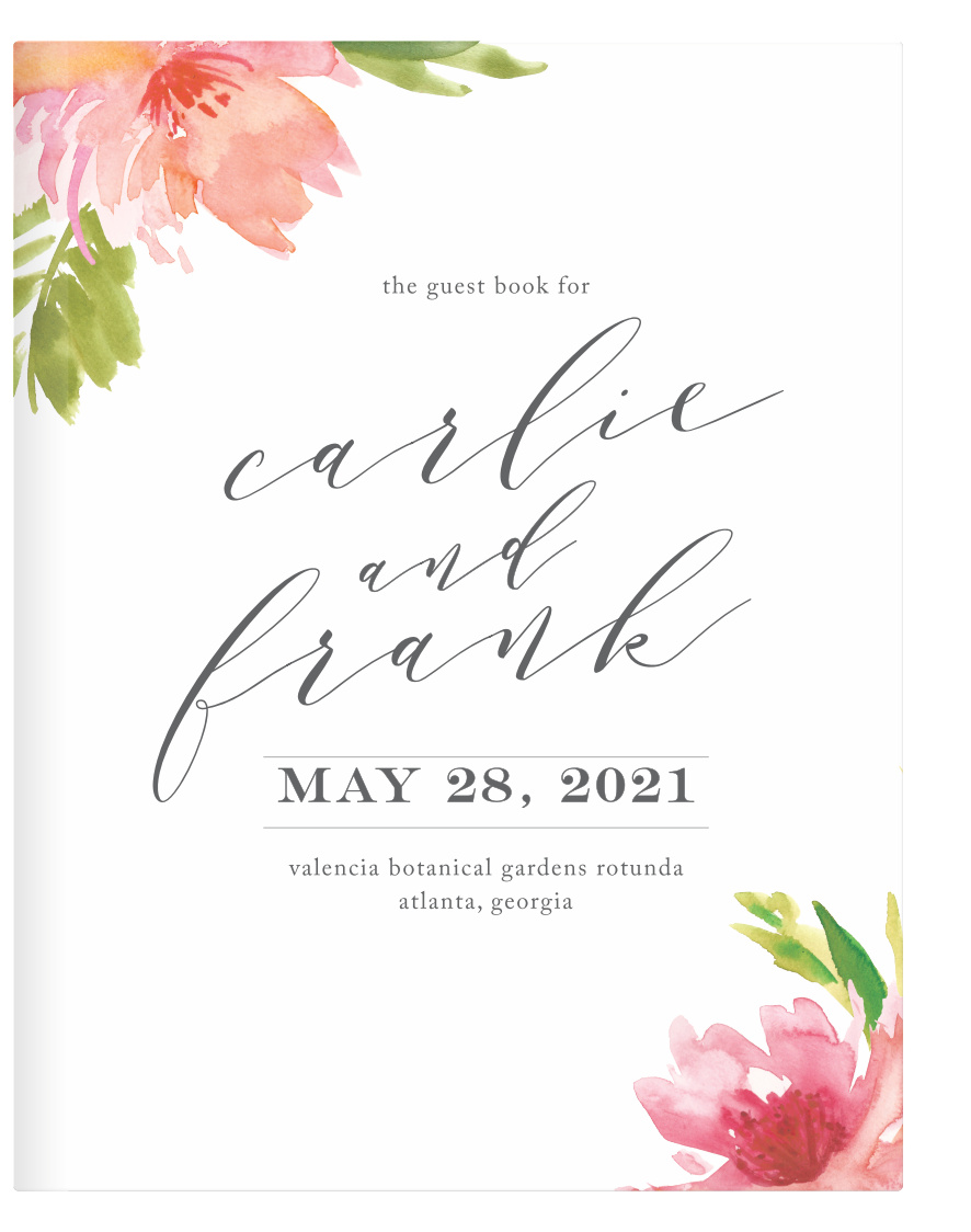 With a Botanical Gardens Guest Book on your greeting table, you can preserve every memory from every guest.