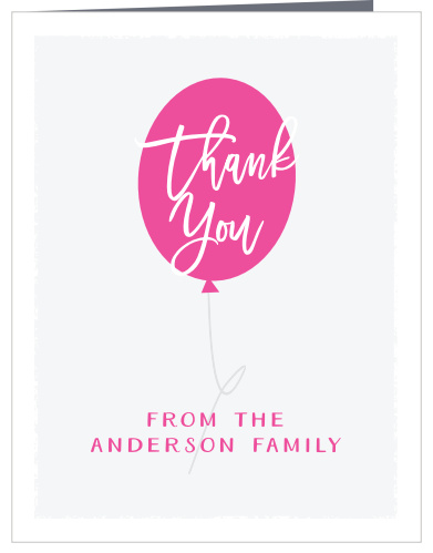 Show your appreciation to your baby shower guests with our Pink or Blue Baby Shower Thank You Cards.