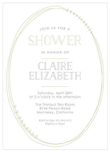 Our Little Leaves Baby Shower Invitations have the down to earth vibe you are aiming for.