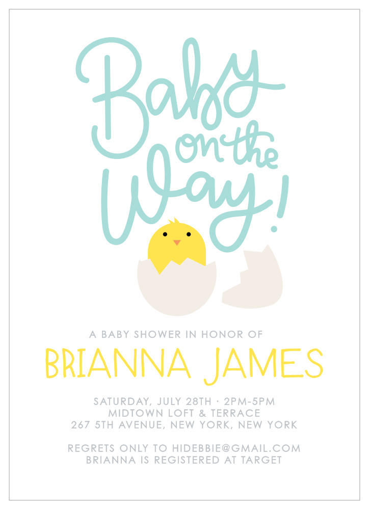 Ready to Hatch Baby Shower Invitations